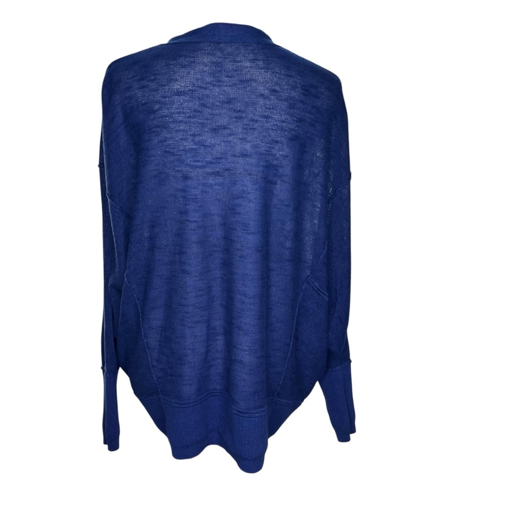 Free People Women’s Deep Blue Slouchy Cardigan Size XS - Picture 4 of 7